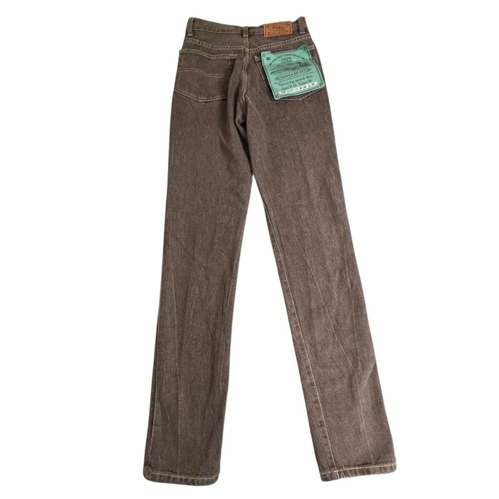 Polo Ralph Lauren Mens 28X32 Brown Santa Fe Fit Narrow Leg Slim Jeans NEW‎